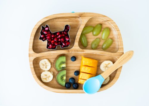 Bamboo Classic Toddler Suction Plate - Blue