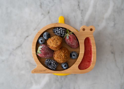 Bamboo Snail Suction Plate - Yellow