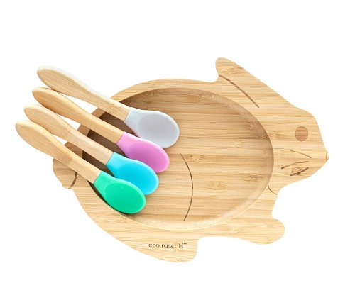 Bamboo Plate - Rabbit