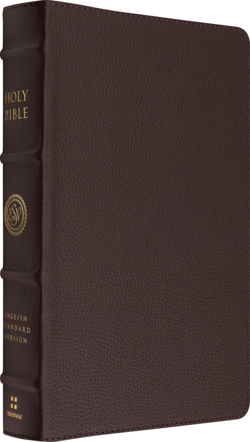 ESV Heirloom Bible, Scriptura Sacra: Personal Size Reference Edition (Calfskin, Mahogany)