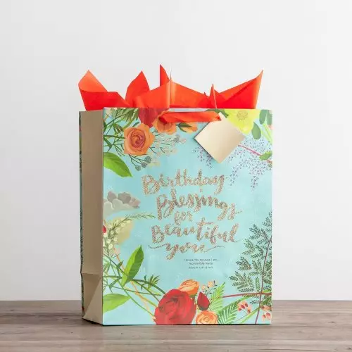 Birthday Blessings - Large Gift Bag with Tissue