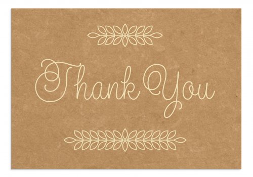 Thank You - Simply Stated - 12 Boxed Cards