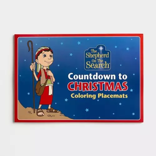 The Shepherd on the Search - Countdown to Christmas Coloring Placemats