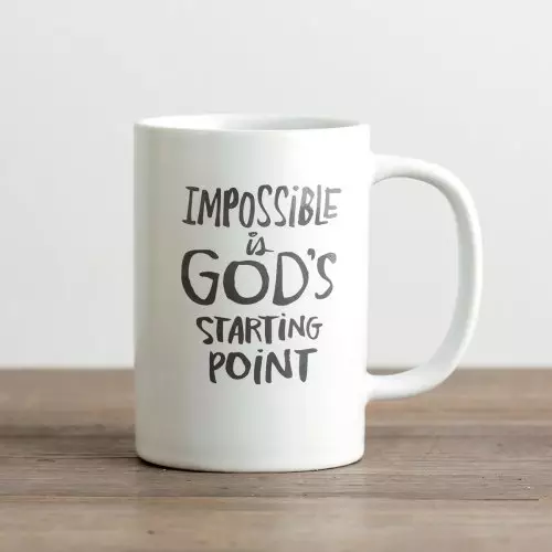God's Starting Point - True and Write Mug
