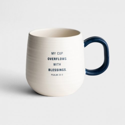 Tazza Ispirazionale DaySpring 'Blessed' In Ceramica Artigianale 16oz - Regalo Perfetto Con Messaggio Di Fede