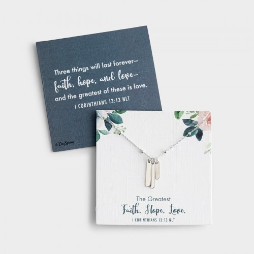 Faith. Hope. Love. - Necklace