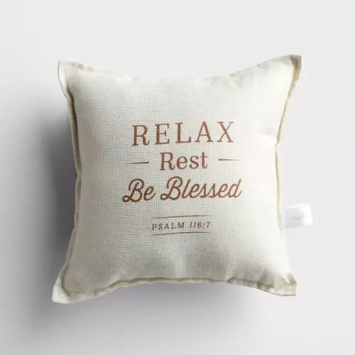 Relax Rest Be Blessed Pillow