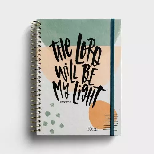 The Lord Will Be My Light Undated 12 Month Planner