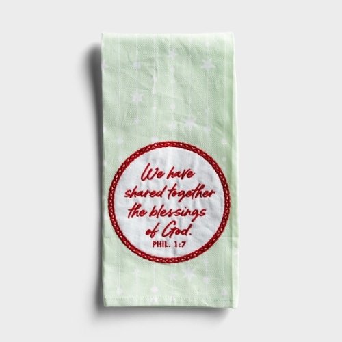 Blessings of God Tea Towel
