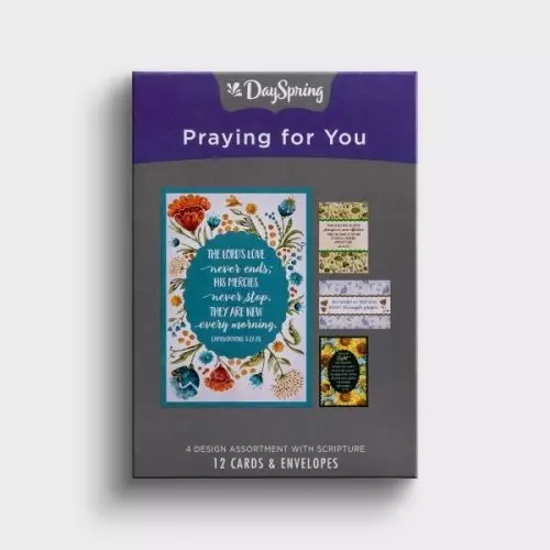 The Lord's Love Never Ends Box of 12 Praying for You Cards
