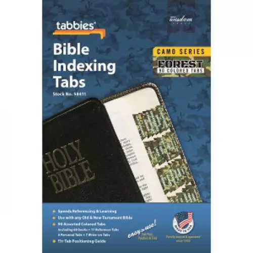 Bible Index Tabs Camo 'Forest'