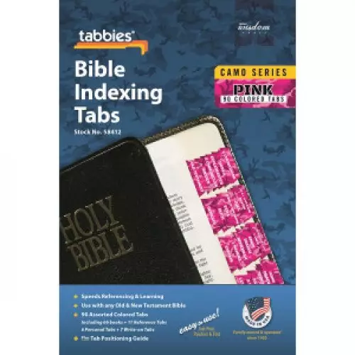 Bible Index Tabs Camo 'Pink'