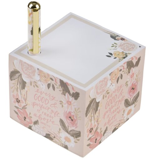 Every Good and Perfect Gift Note Block with Pen Set - James 1:17