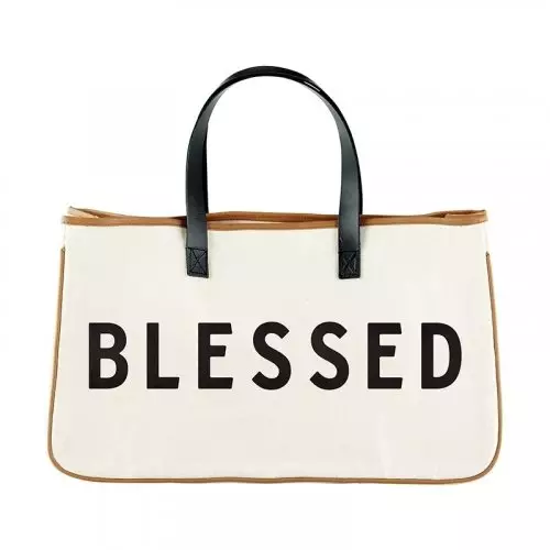 Blessed - Canvas Tote - Road Trip (20" x 11")