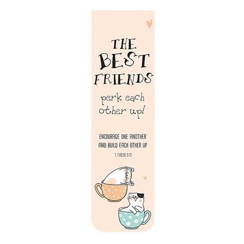Magnetic Bookmark-The Best Friends Perk Each Other Up (Pack Of 6)