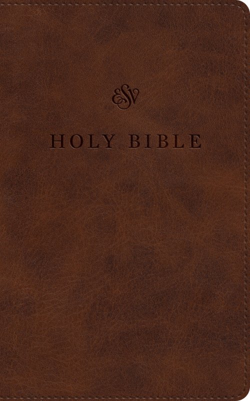 ESV Premium Church Bible, Large Print, Red Letter (TruTone, Brown)