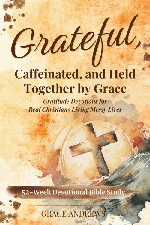 Grateful, Caffeinated, and Held Together by Grace 52-Week Devotional Bible Study: Gratitude Devotions for Real Christians Living Messy Lives