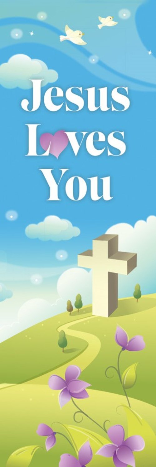 Bookmark-Kids-Easter-Jesus Loves You John 15:13 NIV (Pack of 25)