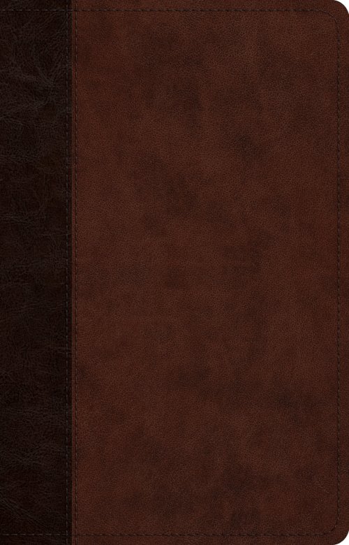 ESV Large Print Thinline Reference Bible (TruTone, Brown/Walnut, Timeless Design)