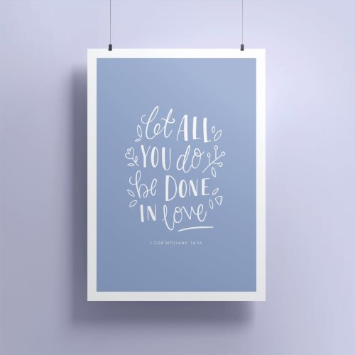 Be Done In Love A5 Print