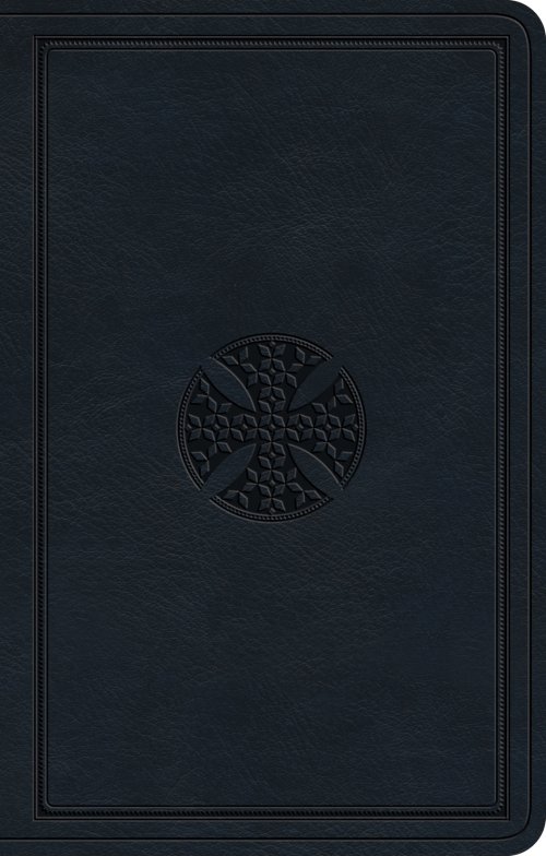 ESV Premium Gift Bible (TruTone, Navy, Mosaic Cross Design)
