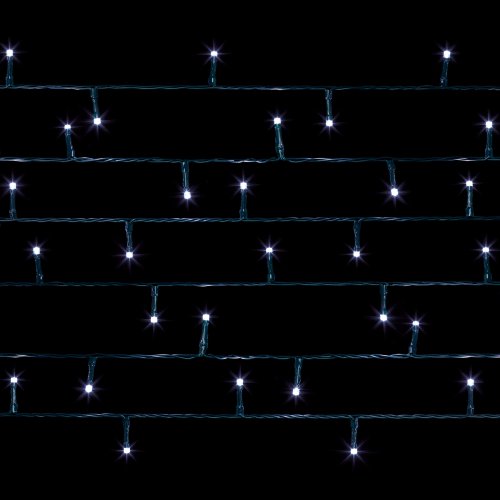 200 Multi-Action Battery Operated LED Lights with Timer in White