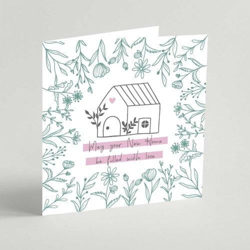 May Your New Home Be Filled With Love Square Card