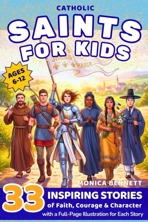 Catholic Saints for Kids: 33 Inspiring Stories of Faith, Courage and Character: A Catholic Saints Story Book with Reflection Questions, Feast Day Cale
