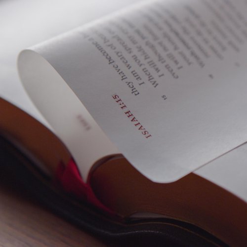 ESV Heirloom Bible, Veritas: Single Column Edition (Calfskin, Mahogany)