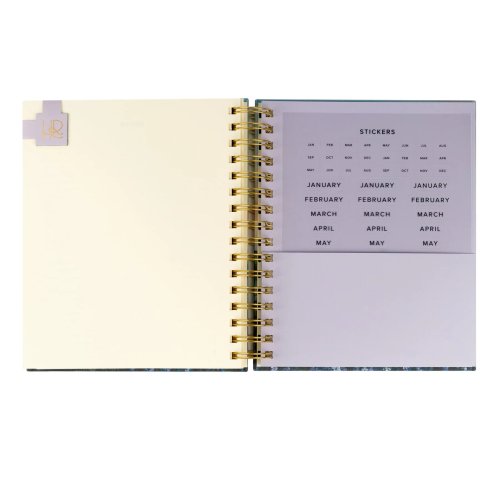 12-Month Undated Planner: Iceland Theme, Spiral