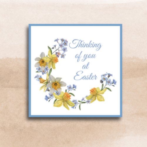 Floral Crescent Easter Cards (pack of 6)