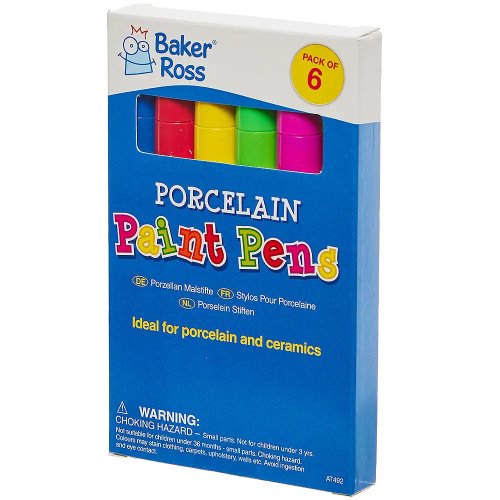 Porcelain Paint Pens (Set B Pack of 6)