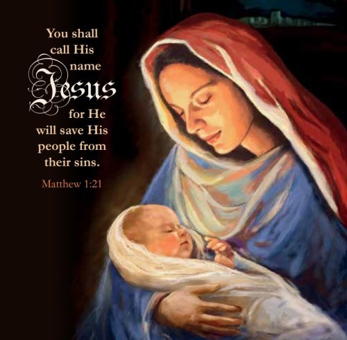 Mary and Jesus Charity Christmas Cards Pack of 10