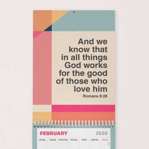 The 2026 Calendar from The Christian Poster Company.
