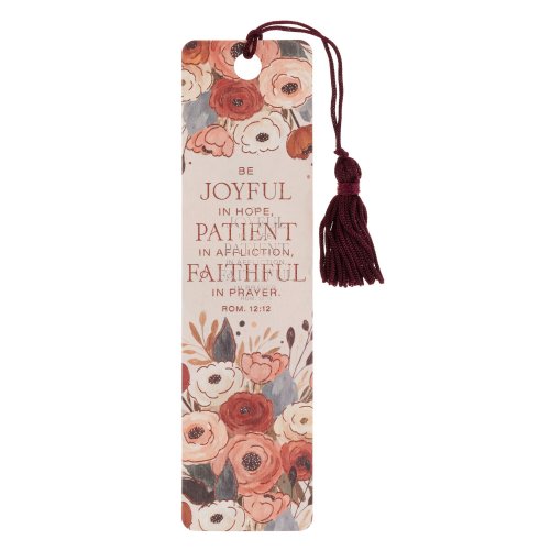 Tassel Bookmark Joyful  Patient  Faithful Rom. 12:12