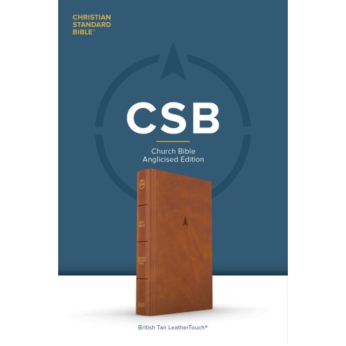 CSB Church Bible, Anglicised Edition, British Tan LeatherTouch