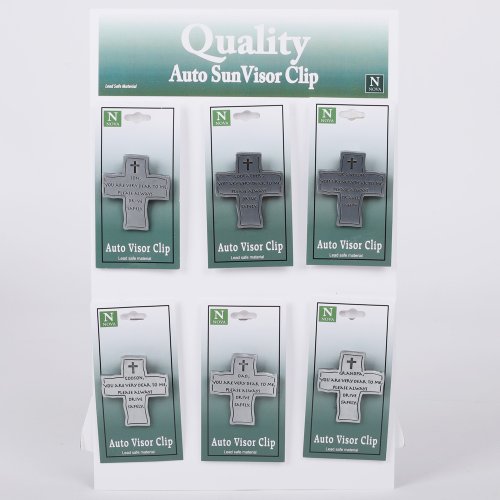 Mens Crosses Visor Clip - Pack of 24