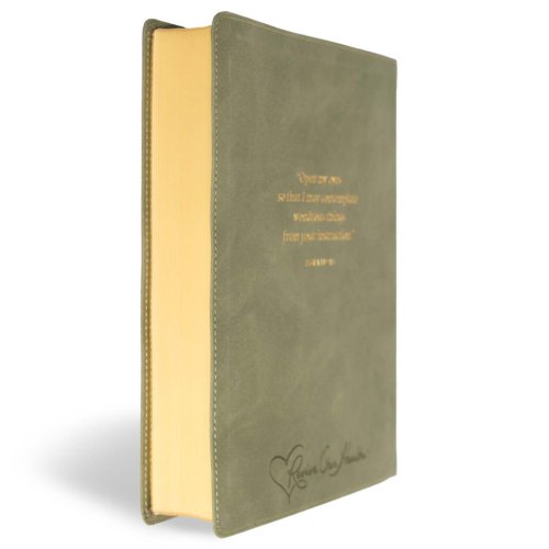 CSB Notetaking Bible, Revive Our Hearts Edition, Sage SuedeSoft LeatherTouch