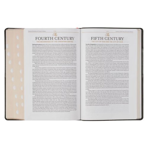 KJV Study Bible LP Faux Leather, Two-tone Black and Gray