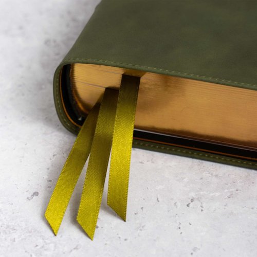 CSB She Reads Truth Bible, Holman Handcrafted Collection, Olive Premium Calfskin