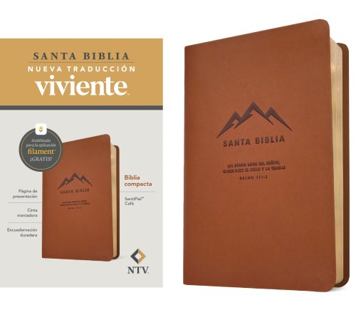 Biblia compacta NTV, con Filament (SentiPiel, Café)
