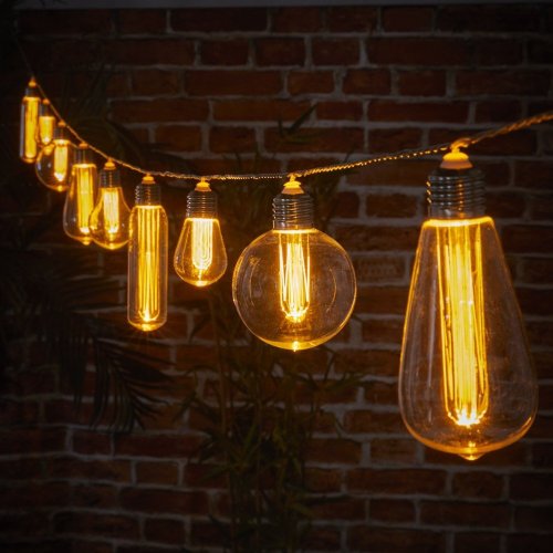 Connectable 10 Mixed Bulbs on String
