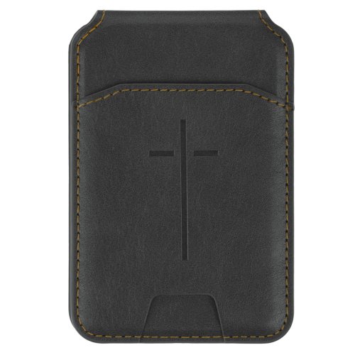 Phone Wallet Magnetic Black Cross