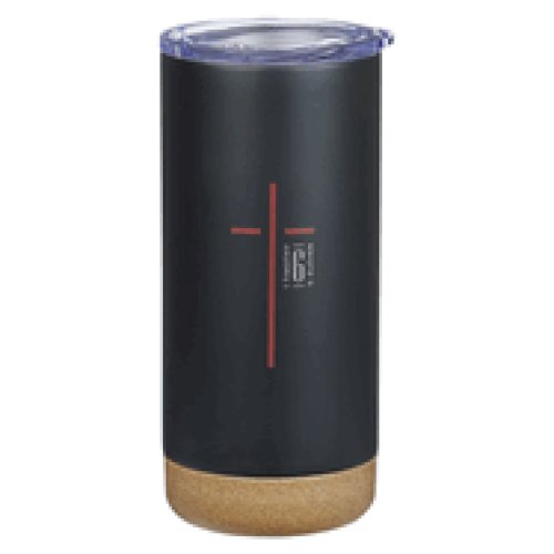 Tumbler SS Black Cross 1 Tim. 6:11