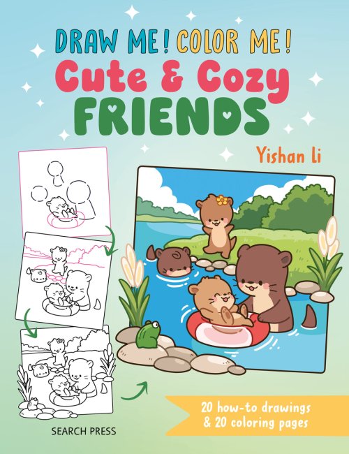Draw Me! Color Me!: Cute & Cozy Friends