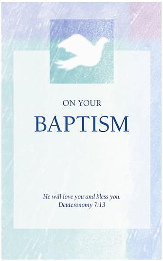 Baptism Card Green - Pack of 6