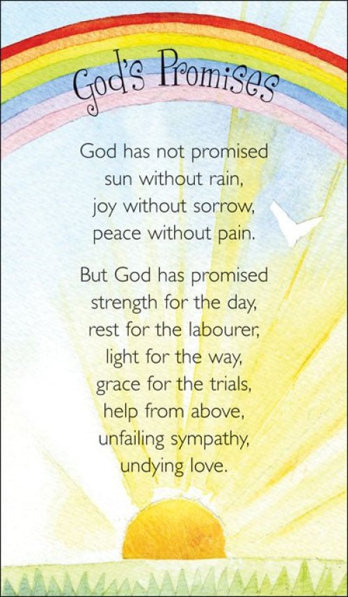 Pack of 20 Prayer Cards - God's Promises