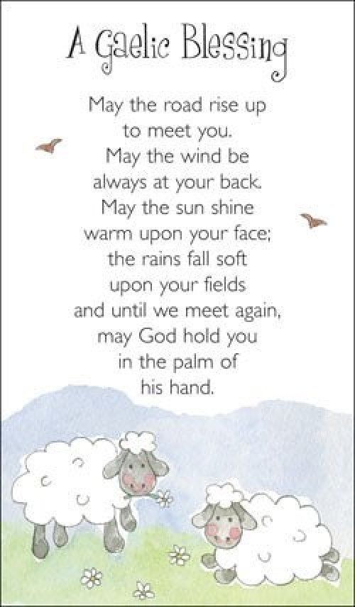 Prayer Card - Gaelic Blessing