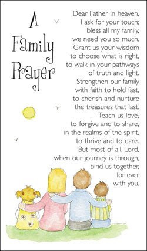 Prayer Card - Family Prayer