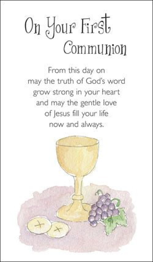Prayer Card - On Your First Communion